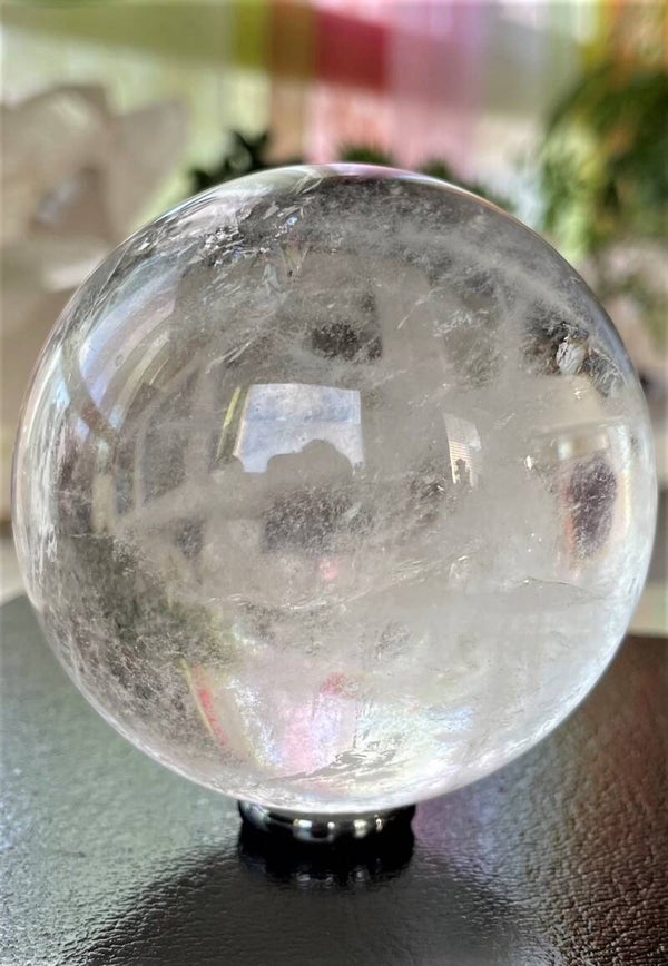 Bergkristal bol uit Brazilië, groot 8,9cm