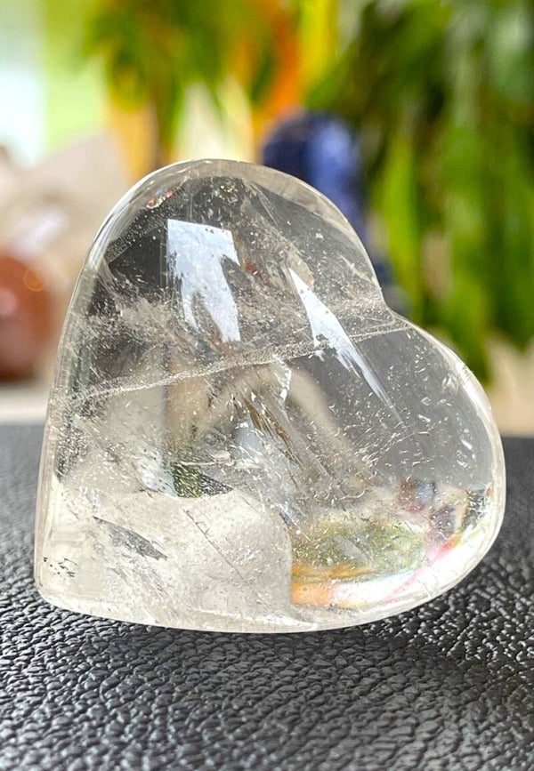 Bergkristal hart uit Brazilië, medium