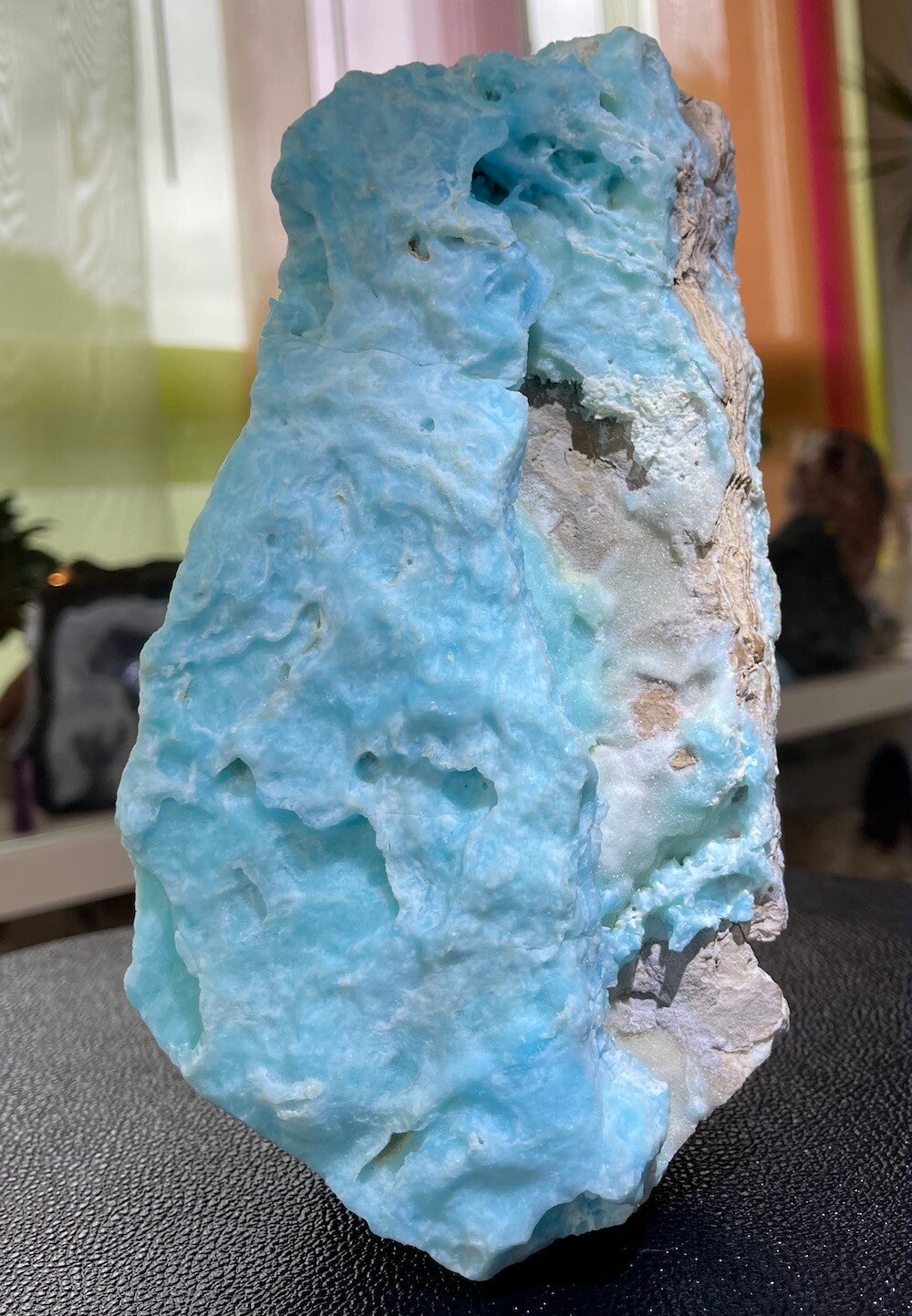 Blauwe Aragoniet uit Afghanistan ruw, groot