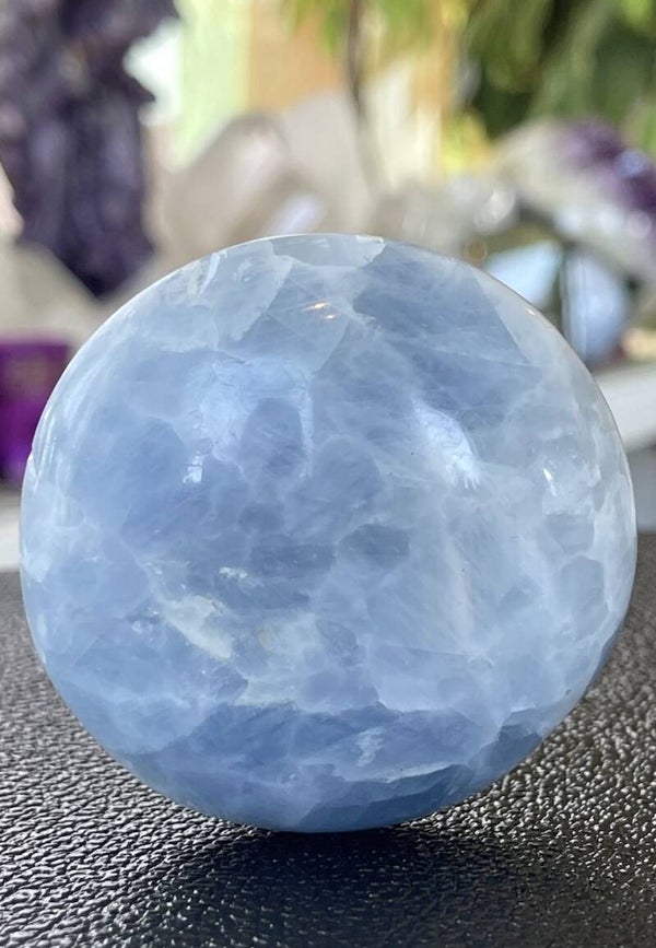 Calciet Blauw handsteen, medium-groot