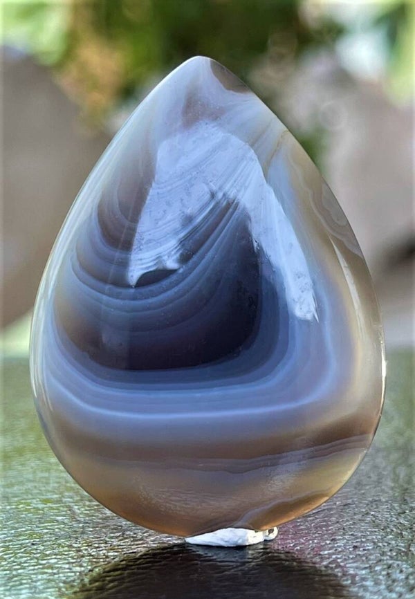 Botswana Agaat edelsteen cabochon druppel, groot