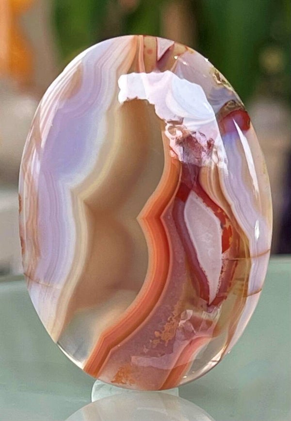 Botswana Agaat edelsteen cabochon ovaal, groot