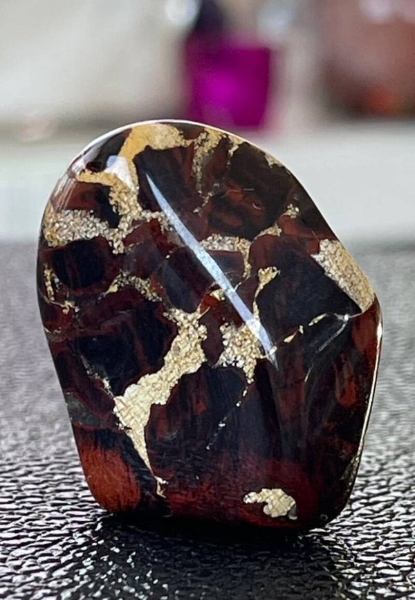 Breccie Jaspis trommelsteen, groot