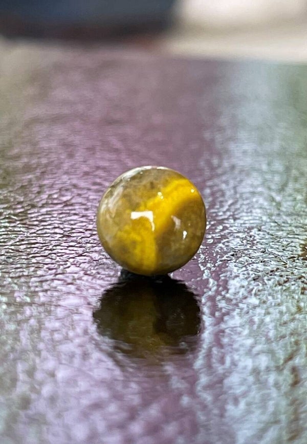 Bumble Bee Jaspis edelsteen cabochon rond, klein