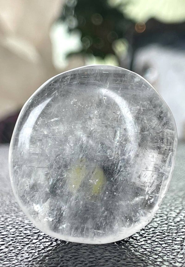 Calciet wit knuffelsteen plat