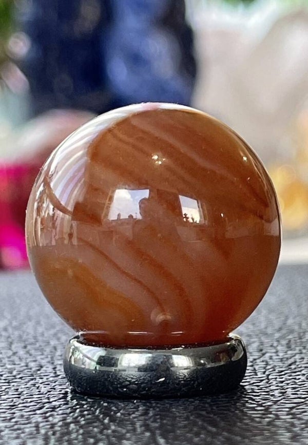 Carneool bol, klein 3,2cm