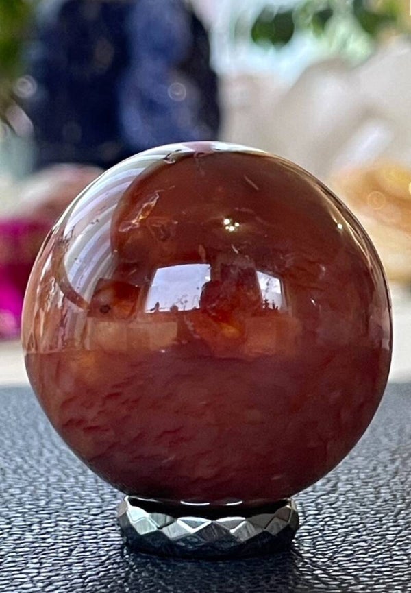 Carneool bol, medium 4,8cm