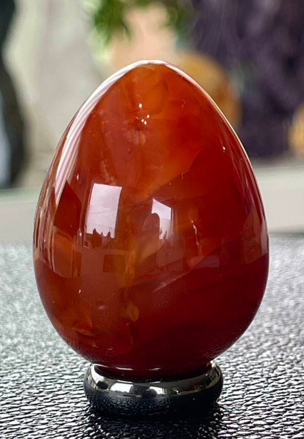 Carneool ei uit Madagaskar, medium 4,8cm