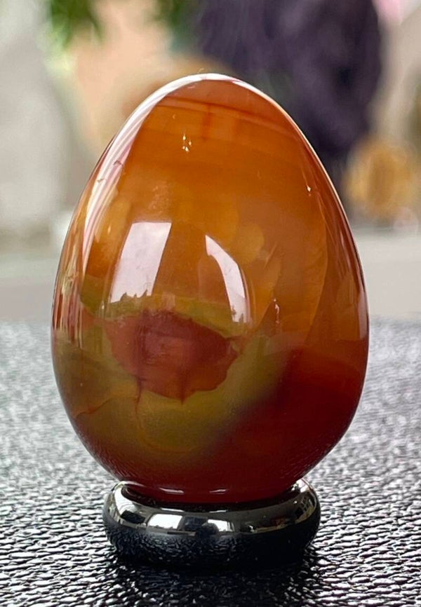 Carneool ei uit Madagaskar, medium 4,3cm