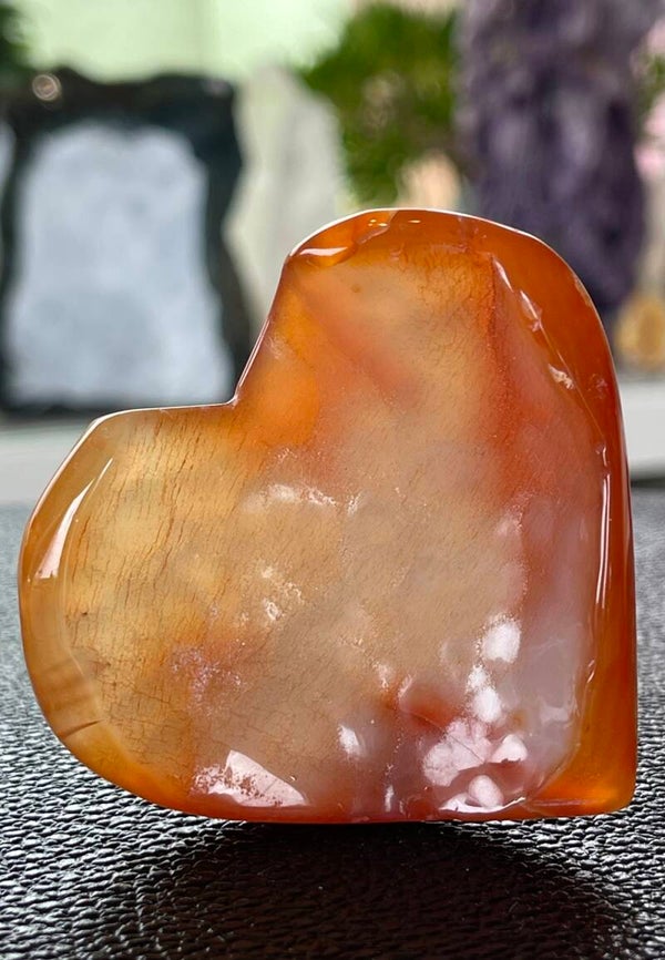 Carneool hart, open, medium