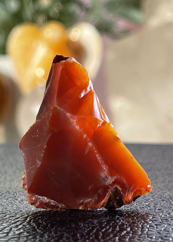 Carneool uit India ruw, klein