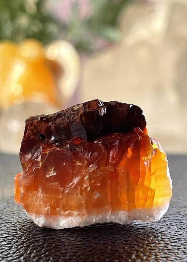 Carneool uit India ruw, klein