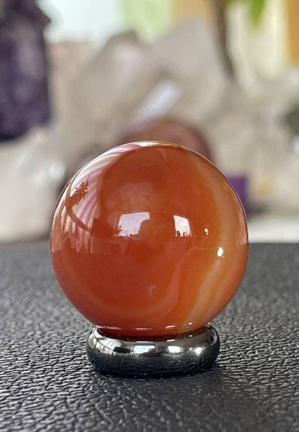 Carneool bol, klein 3,2cm