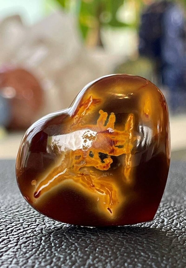 Carneool hart, klein-medium