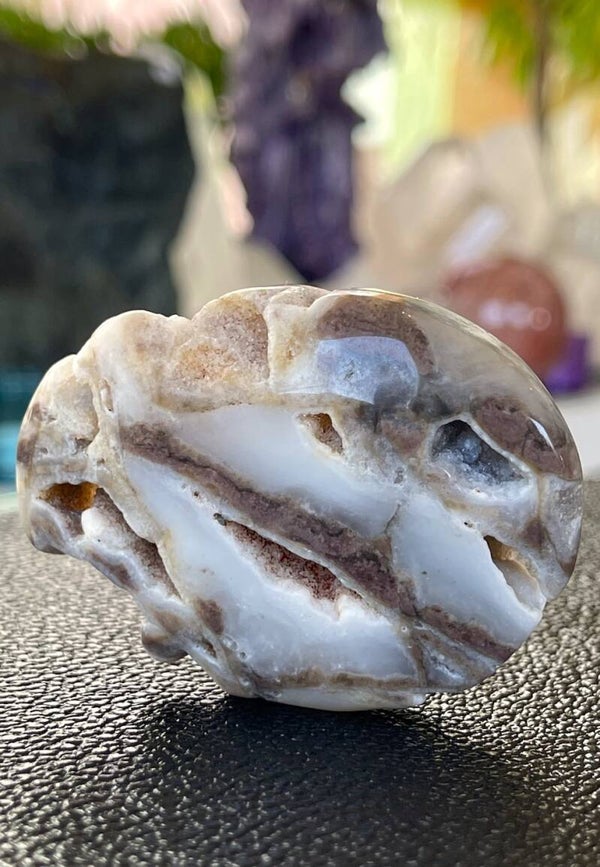 Chalcedoon handsteen, medium