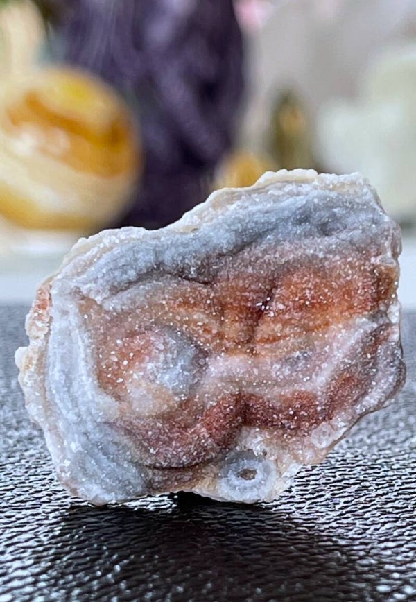 Chalcedoon roosje, ruw