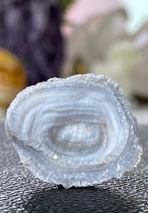 Chalcedoon roosje, ruw