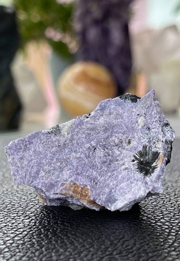 Charoiet met Aegirien uit Siberië ruw, klein-medium