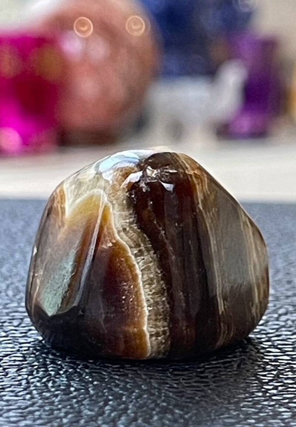 Chocolade Calciet trommelsteen