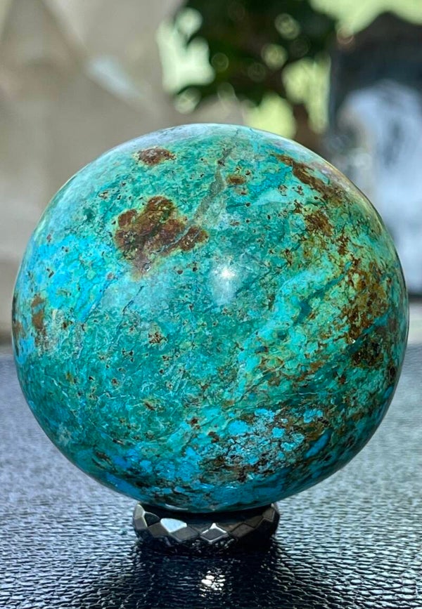 Chrysocolla bol uit Peru, medium 5,8cm