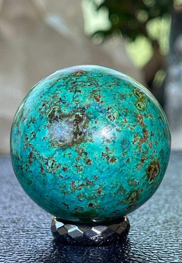 Chrysocolla bol uit Peru, medium 4,4cm