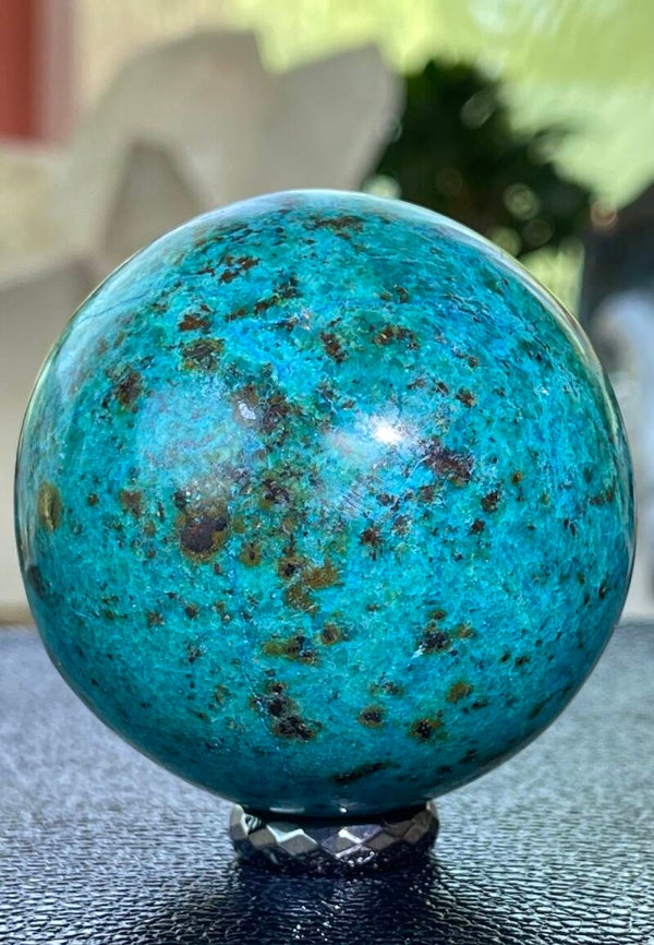 Chrysocolla bol uit Peru, medium 6,4cm