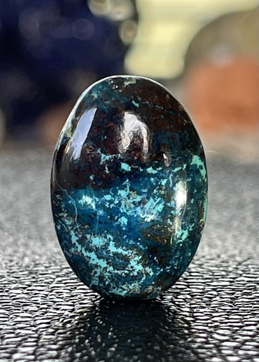 Chrysocolla edelsteen cabochon ovaal, medium