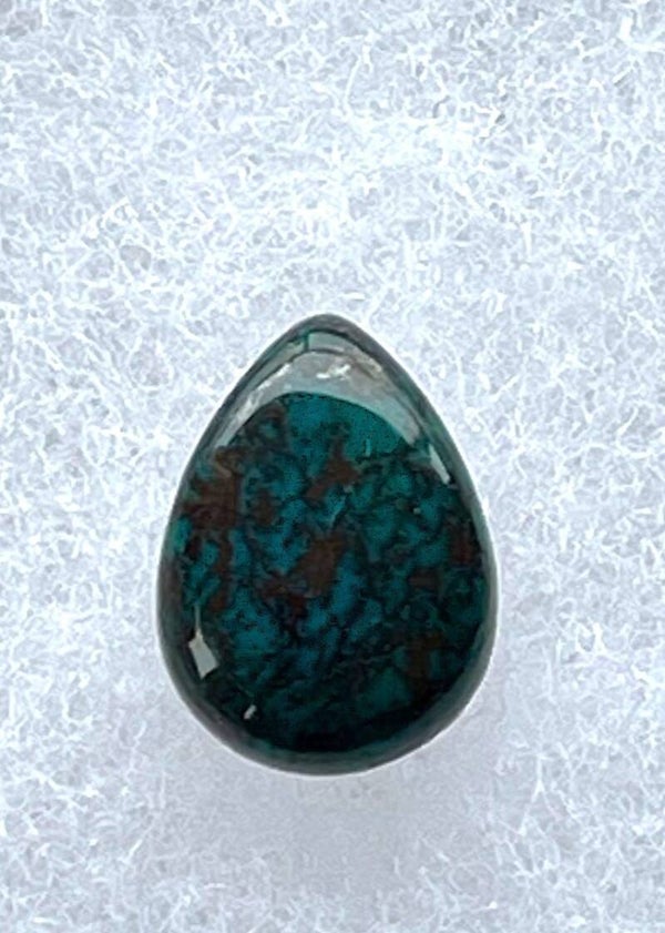 Chrysocolla edelsteen cabochon druppel, klein