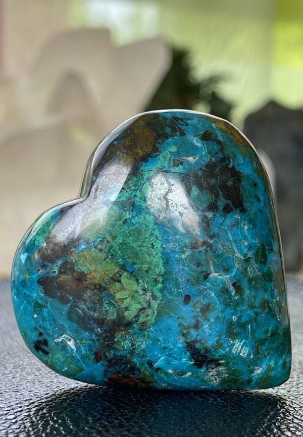 Chrysocolla hart uit Peru, medium