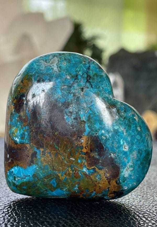 Chrysocolla hart uit Peru, medium