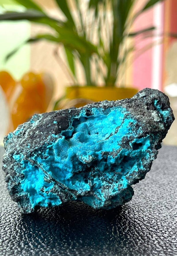 Chrysocolla uit Peru ruw, medium