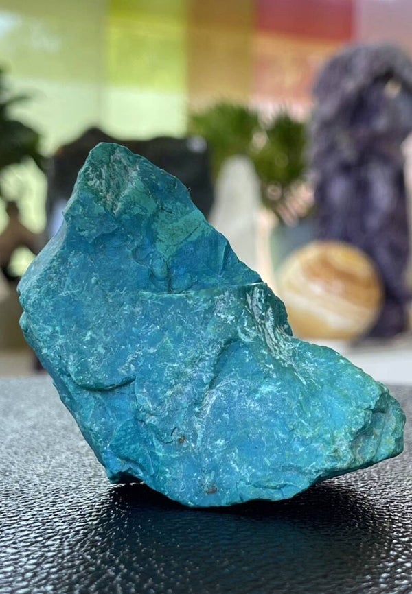 Chrysocolla uit Peru ruw, medium