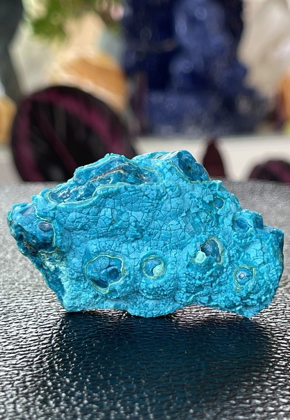 Chrysocolla uit Congo ruw, medium