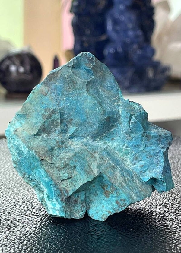 Chrysocolla uit Peru ruw, medium