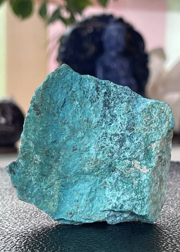 Chrysocolla uit Peru ruw, medium