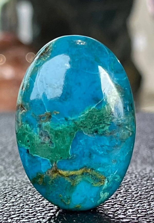 Chrysocolla edelsteen cabochon ovaal, medium