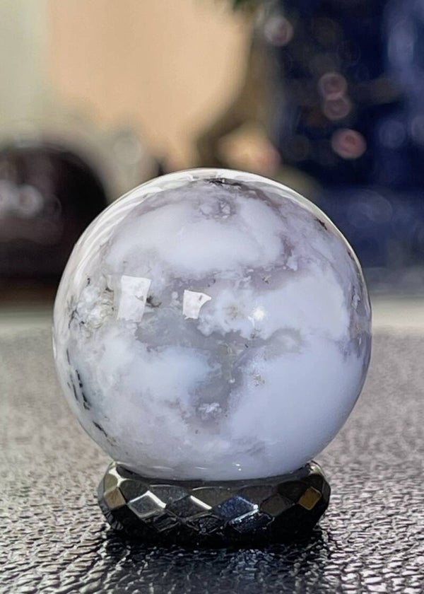 Dendriet Agaat bol, klein 3cm