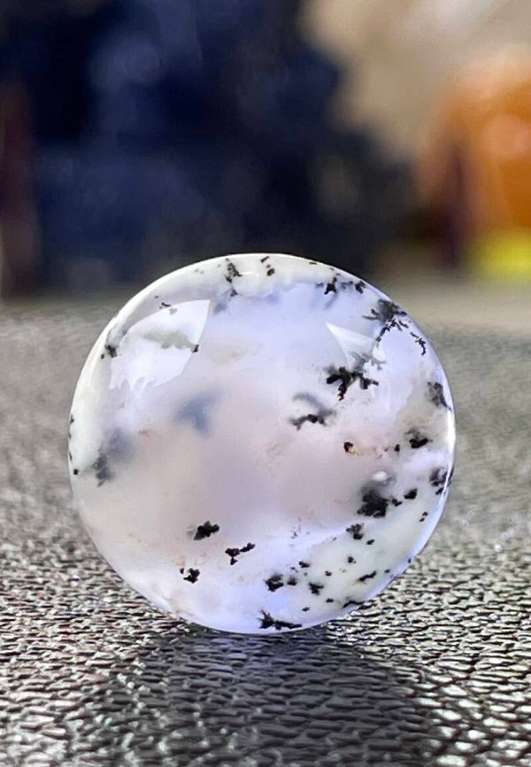 Dendriet Agaat edelsteen cabochon rond, medium
