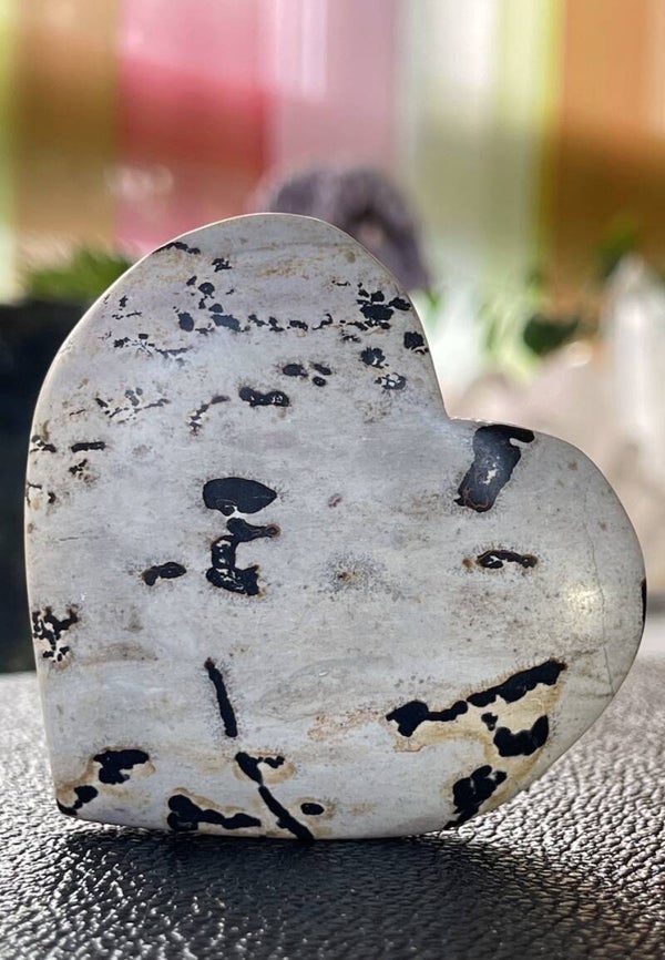 Dendriet Jaspis hart, medium