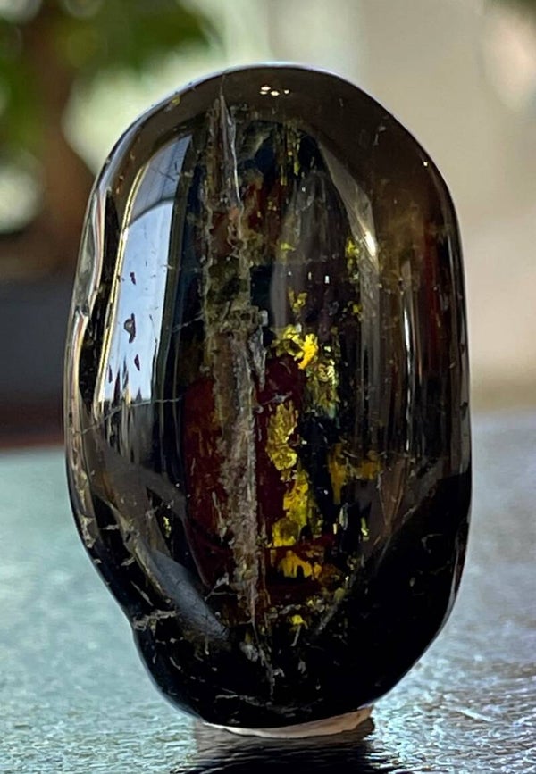 Diopsiet trommelsteen, groot