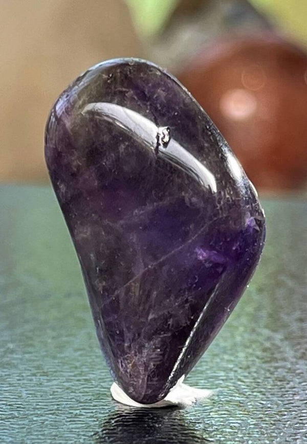 Elestial Smokey Amethist trommelsteen