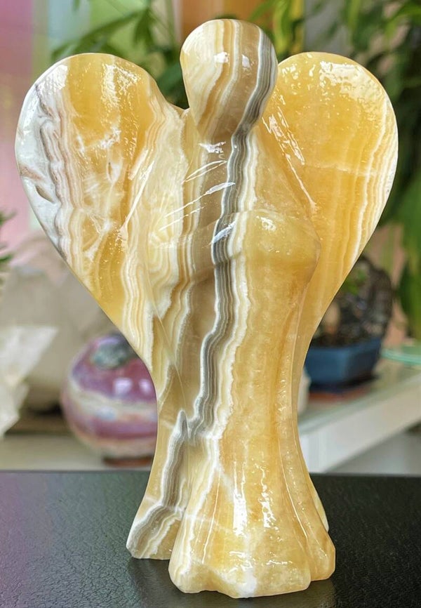 Engel Aragoniet en Calciet, medium groot