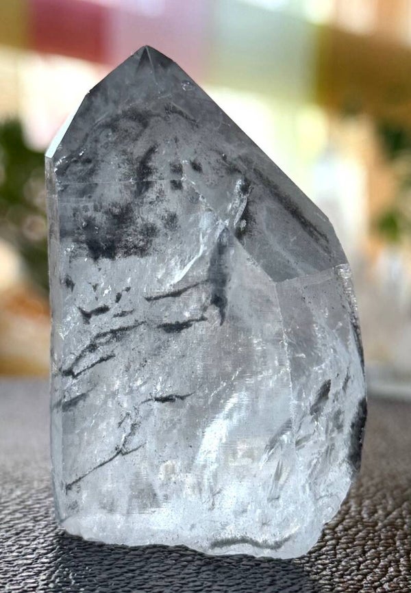 Fantoomkwarts punt uit Brazilië ruw, medium