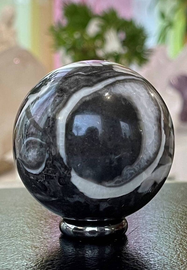 Fossiel Jaspis bol, medium 6cm