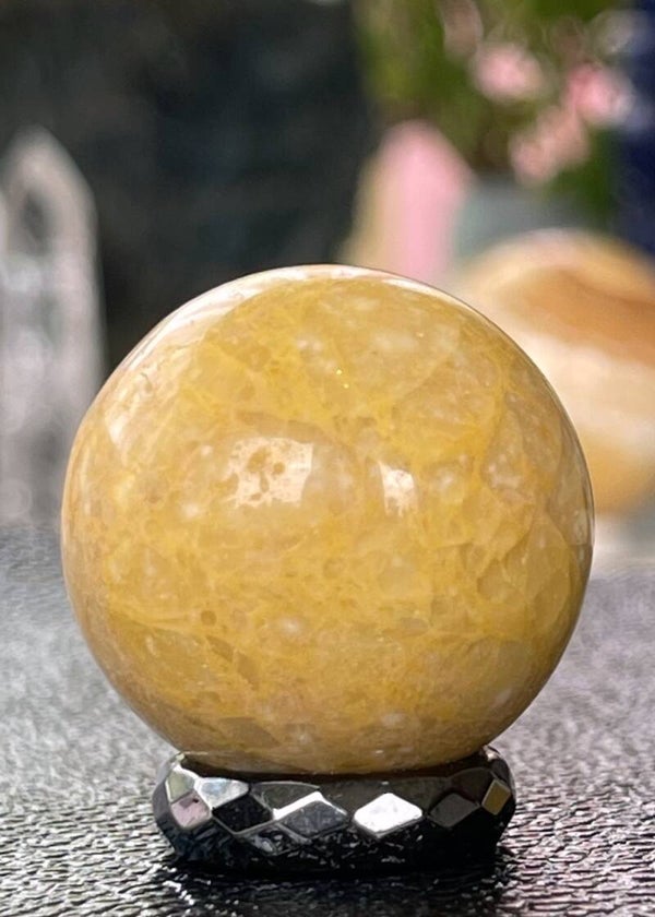 Gele Oceaan Jaspis bol, klein 3,2cm