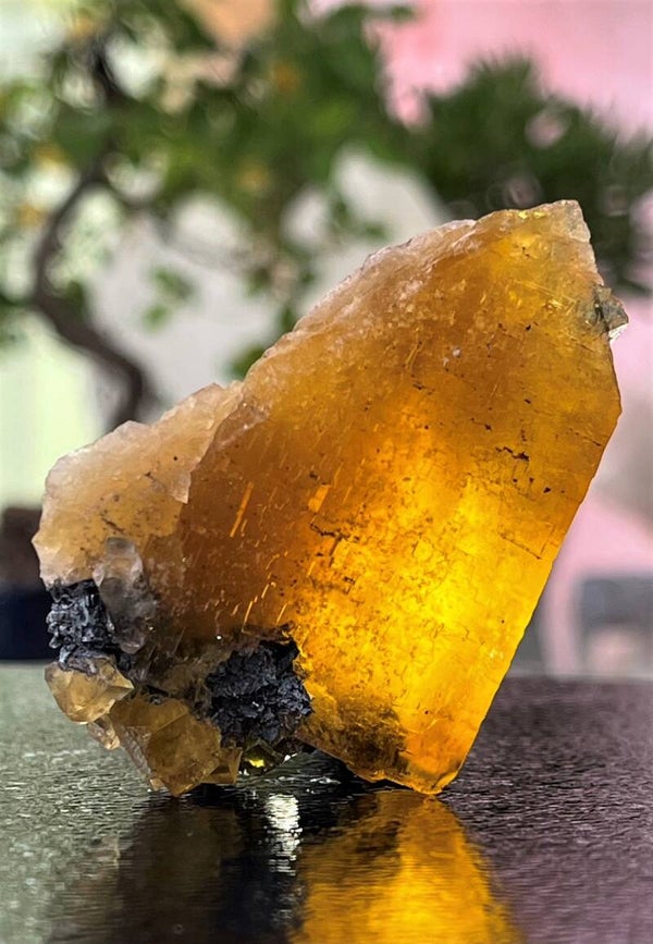 Gele Fluoriet uit Frohnau Duitsland ruw, medium