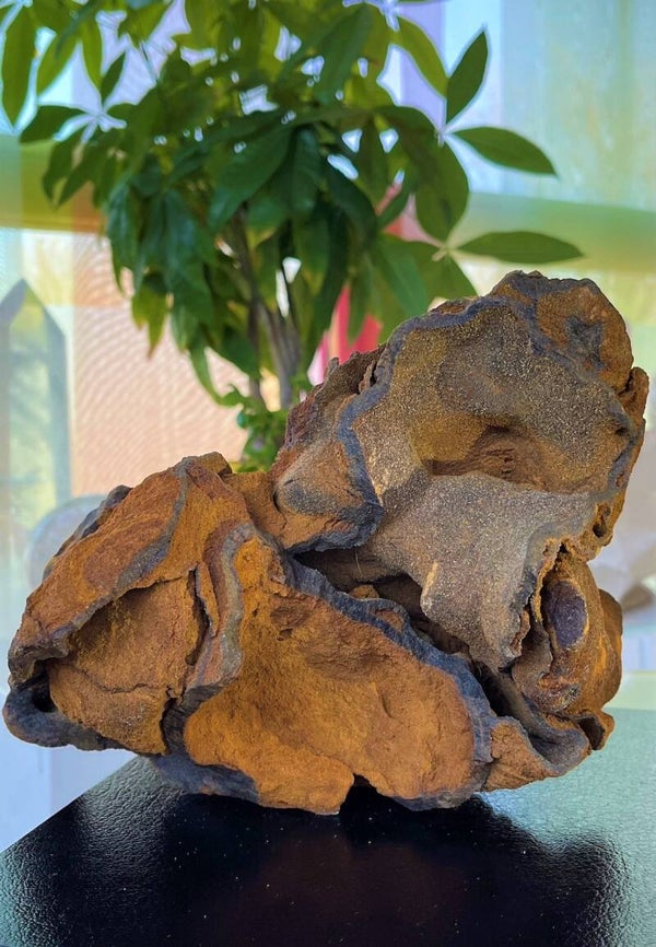 Goethiet met Limoniet geode ruw, groot