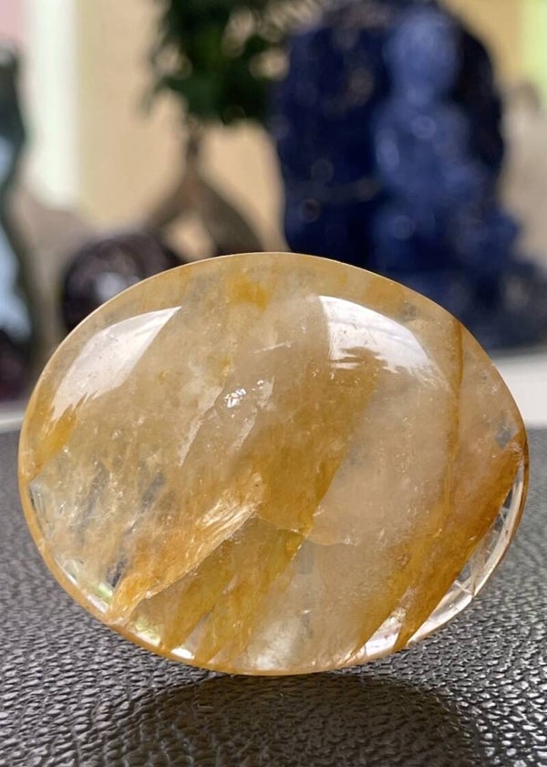 Golden Healer handsteen plat, klein-medium