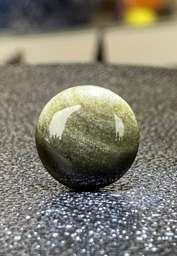 Goud Obsidiaan edelsteen cabochon rond, klein-medium
