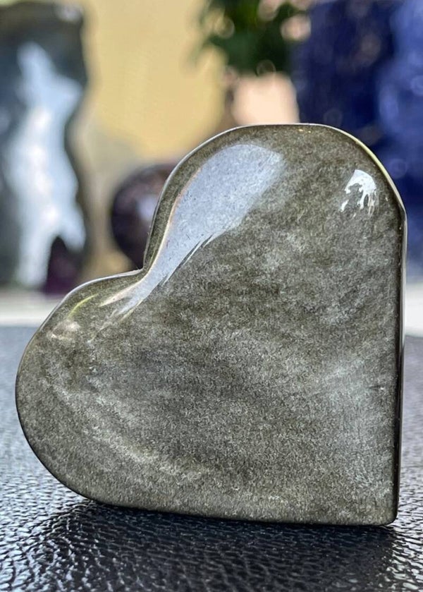 Goud Obsidiaan hart, medium